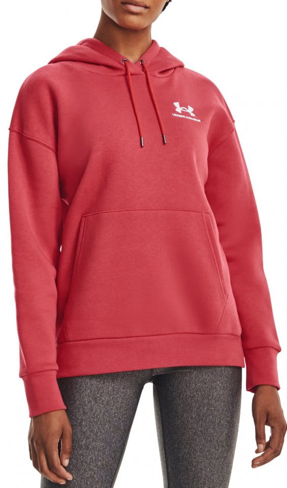 Sweatshirt met capuchon Under Armour Essential Fleece Hoodie-RED