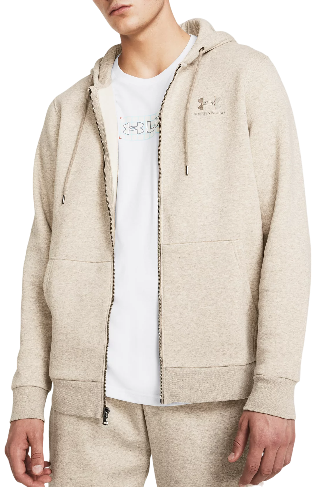 Sweatshirt met capuchon Under Armour UA Essential Fleece FZ Hood