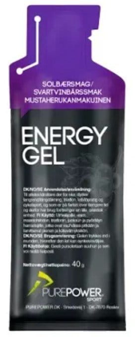 Energiegels Pure Power Energy Gel Blackcurrants 40 g