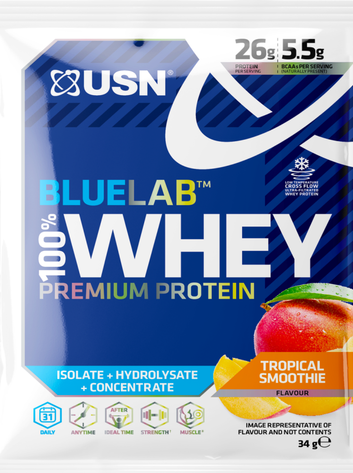 Wei-eiwitpoeder USN 100% Premium BlueLab-monster 34 g